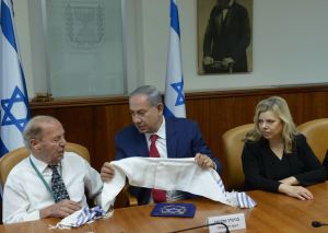 Joseph with Isael's prime minister Benjamin Netanyahu